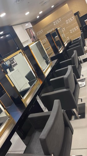 Salon mirrors gold and - salon, black