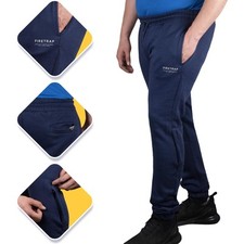 Mens Jogging Bottoms Fleece Sweatpants Firetrap Joggers Zip Pockets Gym Trousers