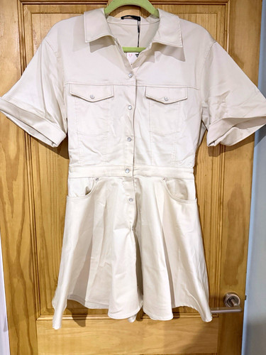 Zara white collared short - zara,