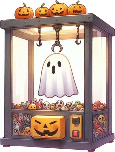 Halloween claw machine ghost - machine,