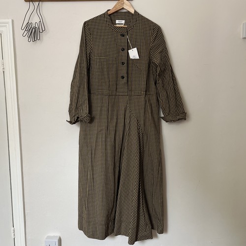 Toast cotton check dress size - toast,