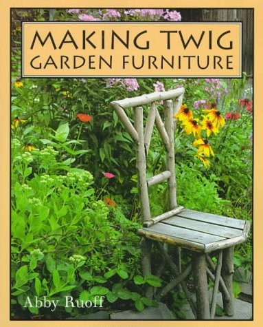 Making twig garden furniture - garden,