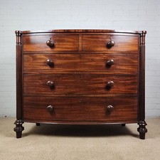 Regency Mahogany Bowfront Chest of Drawers