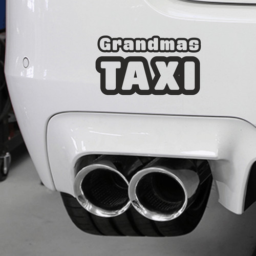 Grandma taxi vinyl - grandma's, sticker