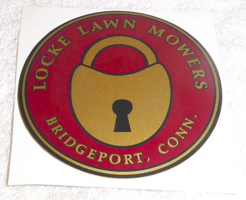 Vintage lawn mower decals