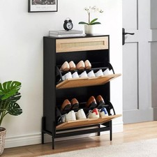 2 Flip Drawers Shoe Storage