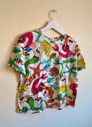 Zara mermaid print shirt - mermaid, t