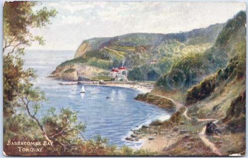 Torquay vintage postcard - torquay,