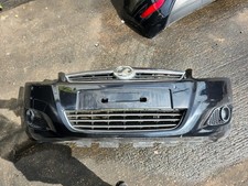 VAUXHALL ZAFIRA 5DR CDTI MK2 BUMPER FRONT 2013 BLACK Z22C WITH PDC