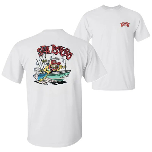 Sea psycho fishing shirt - sea,