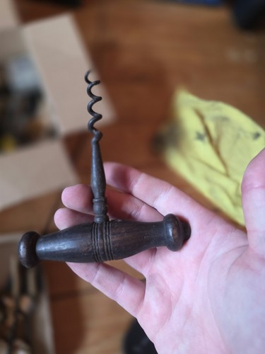 Antique vintage wooden handle - wooden,