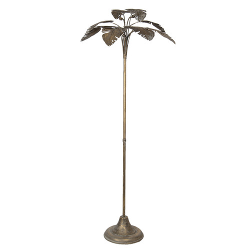 Floor lamp metal antique gold - floor,