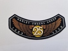 CLASSIC HARLEY DAVIDSON OWNERS GROUP HOG 2008 BIKE CLOTH ROCKER PATCH BADGE