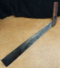Large Japanese Antique Old Hand Pull Saw Carpentry Tool 22  1/2" Long 