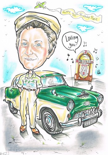 Personalised caricature from - personalised,