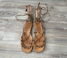 Zara Sandals Tie Wrap Ankle