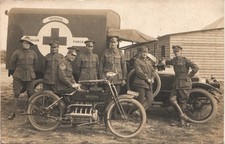 WW1 MOTORCYCLE & AMBULANCE