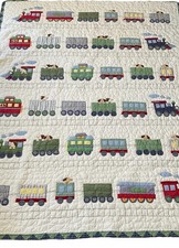 Pottery Barn Kids Train Quilt