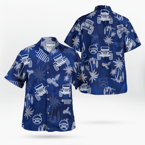 Jeep hawaiian shirt - shirt,, short