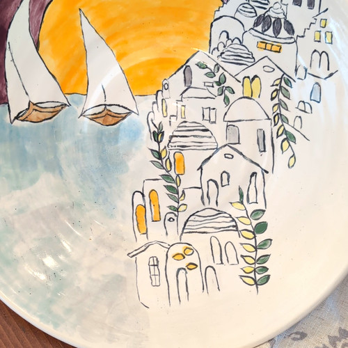 Hand painted ceramic - hand,