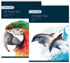 A3 Sketch Pad Book White Paper
