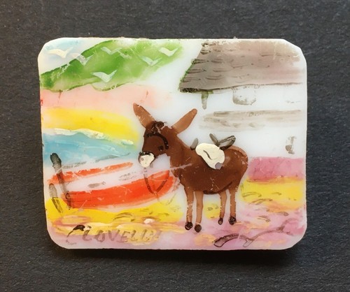 Vintage clovelly hand painted - clovelly,