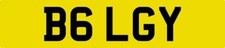BIG REG B6 LGY NUMBER PLATE INITIALS REGISTRATION ASSIGNED FREE NO FEES RARE