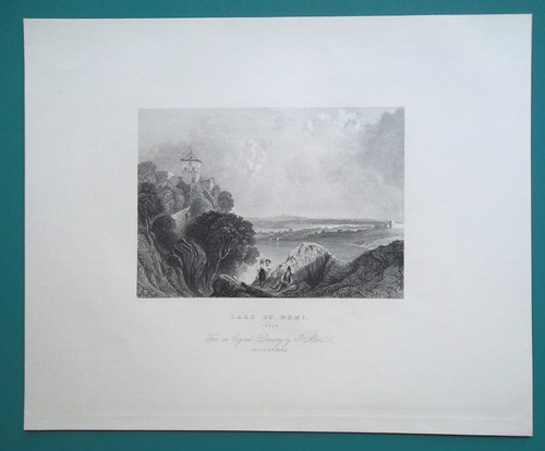 Italy lake nemi 1860s - italy,