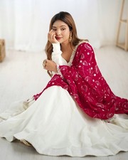 Bollywood Party Indian Bridal Anarkali Salwar Pakistani Dress Gown Wear Kameez