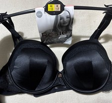 M&S ROSIE AUTOGRAPH LUXURIOUS SILK & LACE PADDED BALCONY Bra In BLACK Size 38B