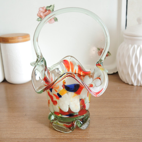 Vintage confetti hand blown - vintage,