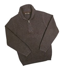 Marks and Spencer Men's Quarter Zip Shawl Collar Jumper Size M