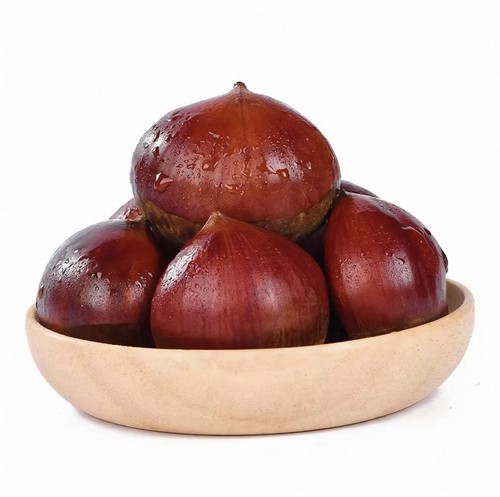 Chestnuts freshly picked - freshly,