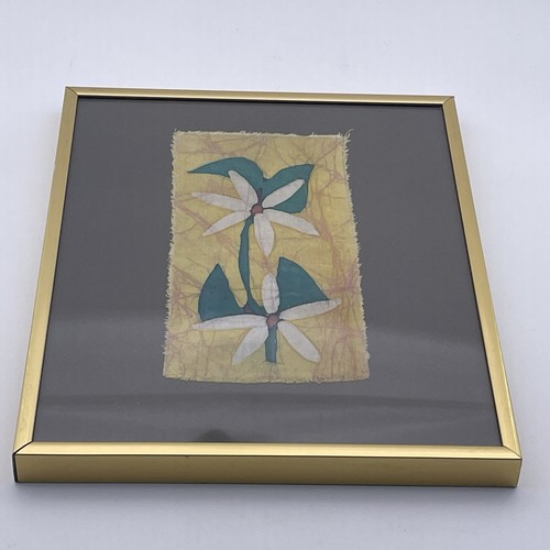 Framed batik flower original - batik,