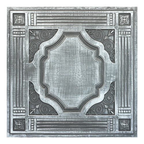 Embellished ceiling tile decor