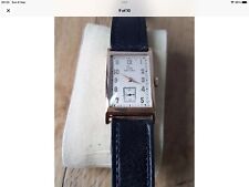 Antique Record Gents Gold Watch,9 Ct Gold,tank Style Watch,longines,very Rare