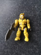 Halo UNSC Yellow Spartan Marine Mini Figure Mega Bloks 2010s Xbox Microsoft 