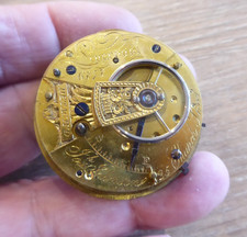 RARE LIVERPOOL MAKER  JOHNSON ANTIQUE GENTS FUSEE  POCKET WATCH MOVEMENT