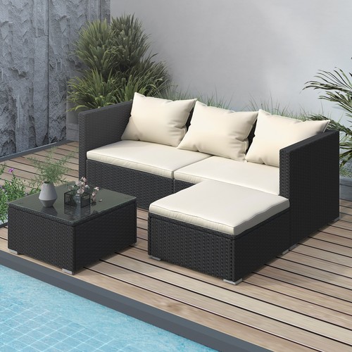 Rattan garden furniture cube - garden,