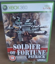 Microsoft Xbox 360 Game Soldier Of Fortune Payback With Manual VGC PAL