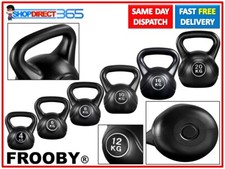 4-20kg Vinyl Kettlebell Weight Set Kettlebells Exercise Home Fitness Workout Gym