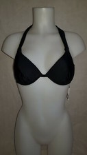 BNWT Gorgous black NEXT shape enhance padded underwired Bikini top Size 32D