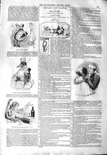 Original Old Antique Print 1843 Captain Kite Master Pigeon Man Solitary Drinker