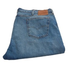 Levi Lot 502 Jeans Tapered Stretch Blue Waist 50 Leg 32 W50 L32 Zip Fly (Q6192)