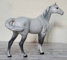 Beswick Swish Tail Horse Rare Early Version 1 Dapple Grey Gloss Model 1182 Vgc