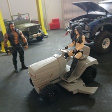 3D PRINTED RIDE ON MOWER 1/10 RC CRAWLER ACCESSORY SCALE DIORAMA ROUGH UNDERSIDE