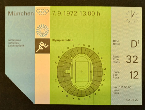 Orig ticket olympic games - ticket,