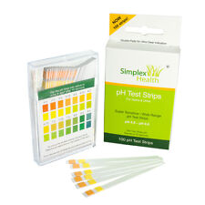 SimpleHealth Alkaline pH Test Strips for Urine & Saliva (100 Strips) for Body pH