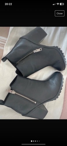 Black block heel ankle - heel,