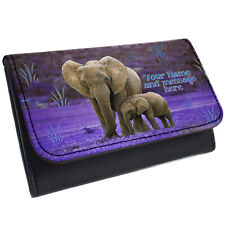 Personalised Elephant Tobacco Pouch Rolling Baccy Wallet Smoking Cute Gift SH079
